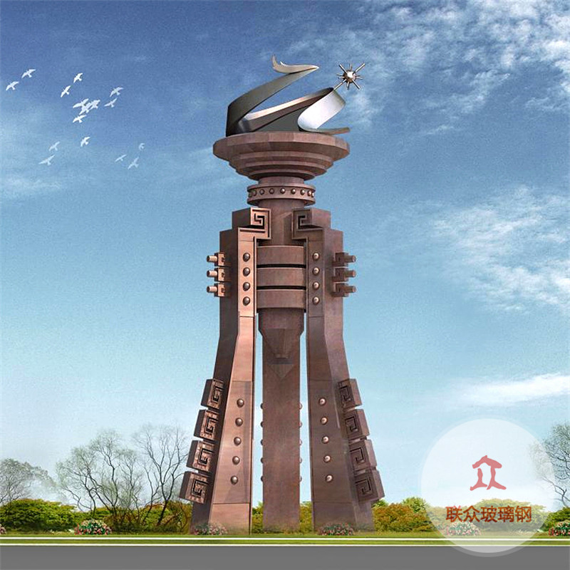 不銹鋼鏤空月牙雕塑地產(chǎn)小區(qū)售樓處門庭水景景觀發(fā)光圓環(huán)月亮雕塑