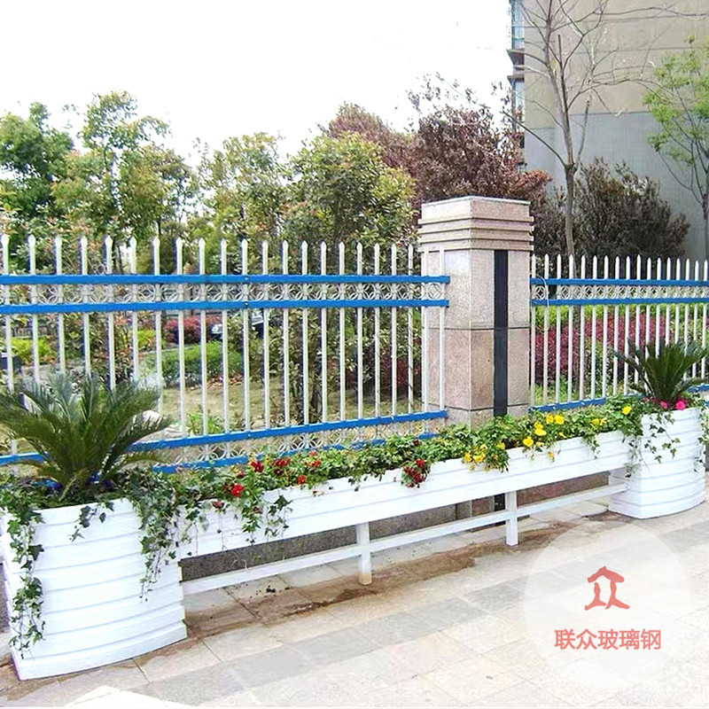 玻璃鋼現(xiàn)代橢圓大花盆戶外花器組合白色田園簡(jiǎn)約輕奢景觀擺件裝飾