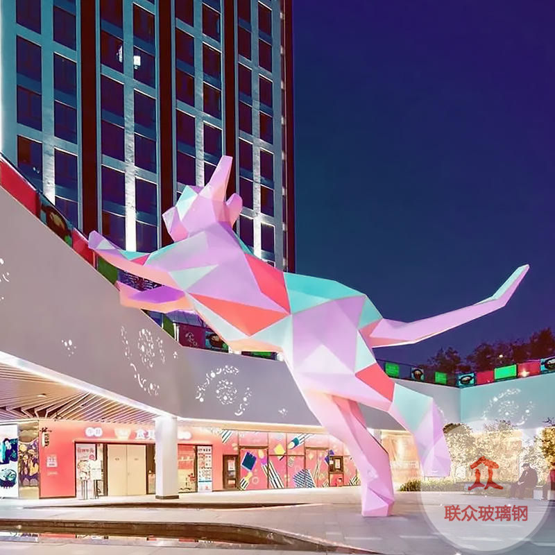 大型玻璃鋼雕塑吉祥物卡通動漫人物彩繪IP形象公司logo大擺件定制