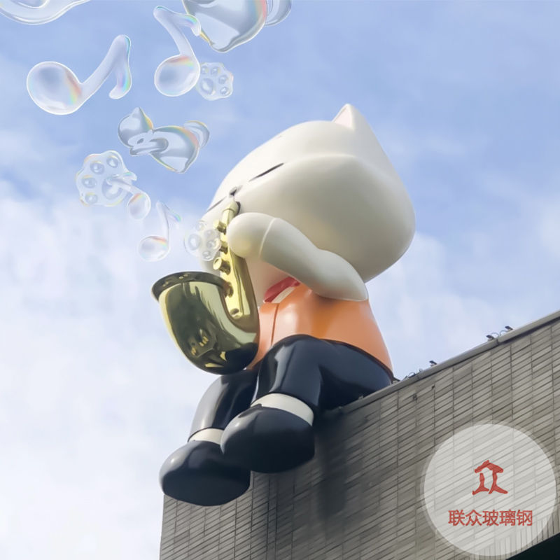 大型人物卡通玻璃鋼雕塑廠家定制廣場園林景觀仿銅抽象校園雕塑