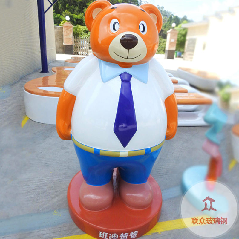 玻璃鋼雕塑網(wǎng)紅芝麻街公仔擺件卡通造型商場(chǎng)酒店景觀裝飾卡通擺件