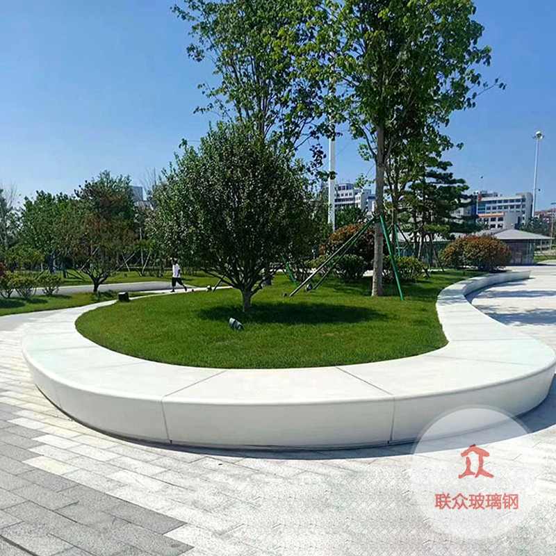 戶外玻璃鋼樹(shù)池座椅創(chuàng)意商場(chǎng)休閑椅定制景觀園林公共休息異形坐凳