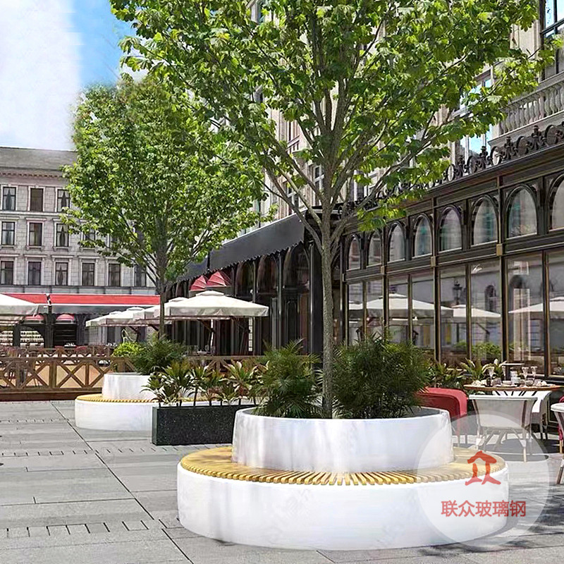 玻璃鋼樹(shù)池座椅定制坐凳戶外景觀休閑椅商場(chǎng)公園小區(qū)公共休息長(zhǎng)條