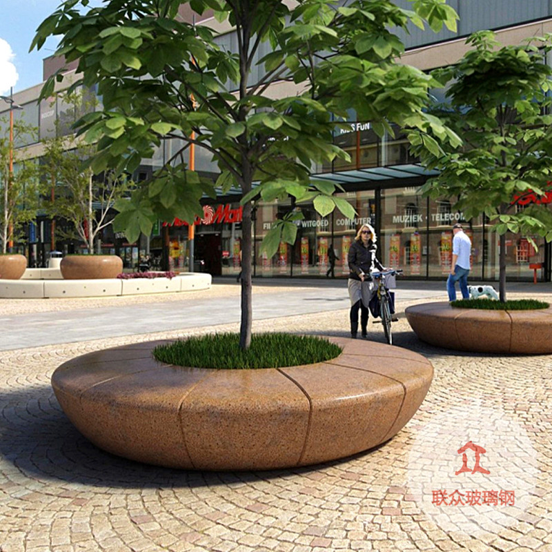 玻璃鋼座椅商場(chǎng)休閑椅公園景觀長(zhǎng)條椅現(xiàn)代景區(qū)休息椅異形樹池坐凳