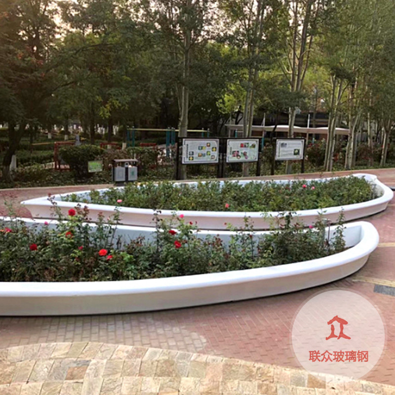 簡(jiǎn)約玻璃鋼樹(shù)池圓形拼接座椅戶外休息圍樹(shù)坐凳景觀創(chuàng)意異形休閑凳