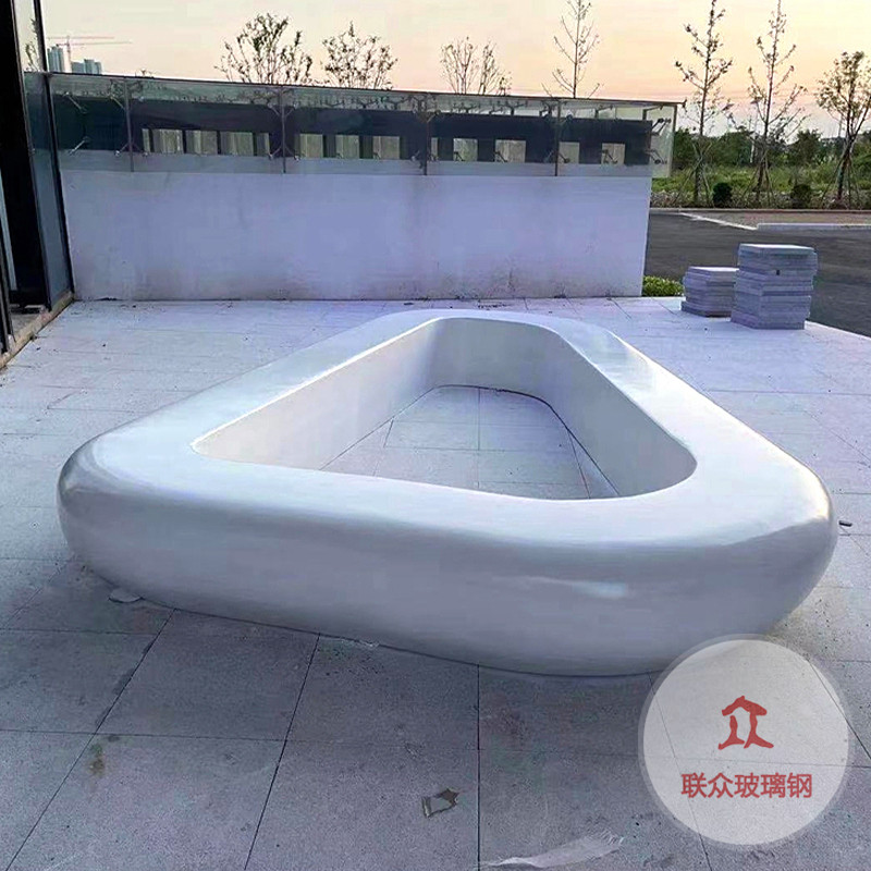 玻璃鋼商場休閑椅座椅樹池坐凳創(chuàng)意景觀園林異形花壇小區(qū)長條座椅