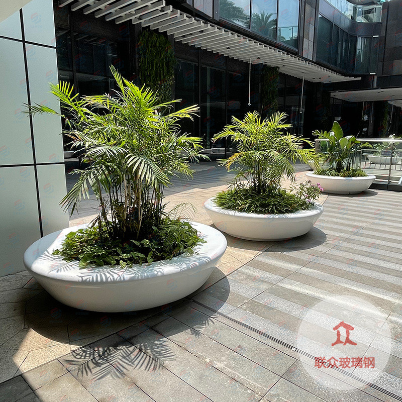 不銹鋼座椅異形長椅鐵藝坐凳實木椅玻璃鋼花箱組合木藝休息椅定制