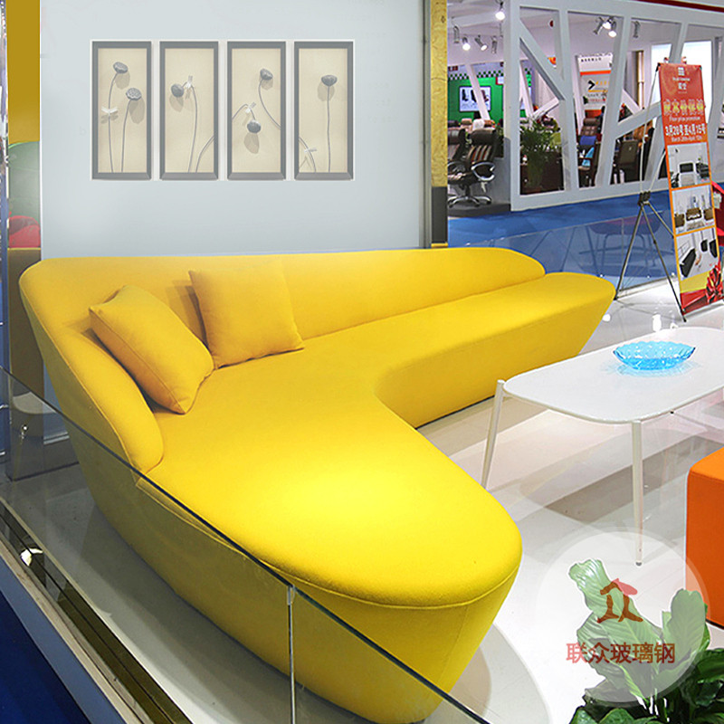 玻璃鋼休閑椅商場(chǎng)美陳座椅戶外異形坐凳機(jī)場(chǎng)公共休息區(qū)等候椅定制